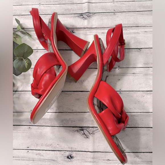 COACH
Quincey Signature Logo Ankle
Strap Dress Sandals - Picture 6 of 8